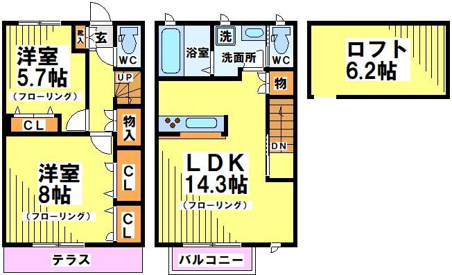 howff柴崎（ホフシバサキ） 間取り
