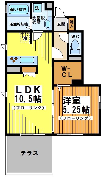 カーサフェリオ 101号室 間取り