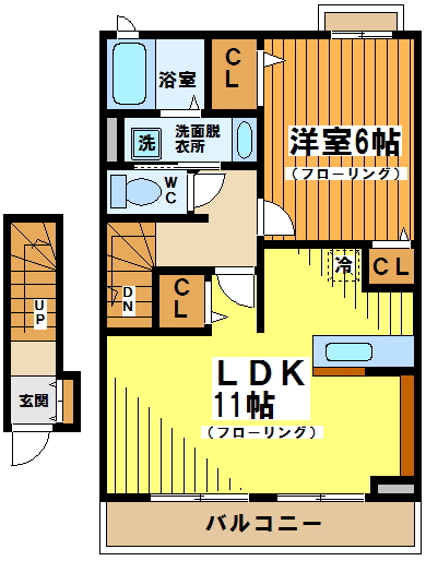 グランデニケⅡ 205号室 間取り