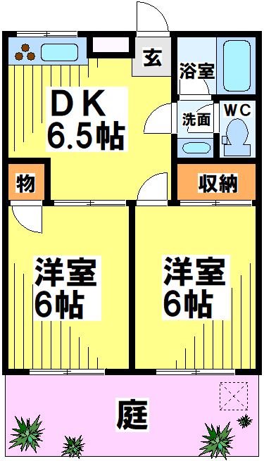 コーポ芙蓉 102号室 間取り