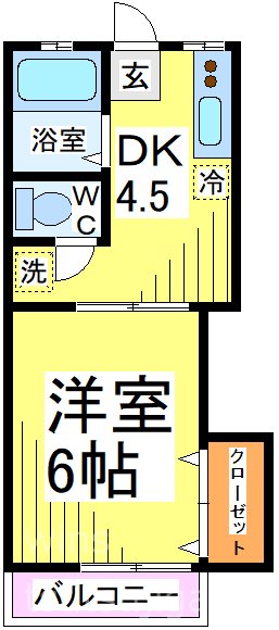 ヴィラ・カトレア 2-Ｇ号室 間取り