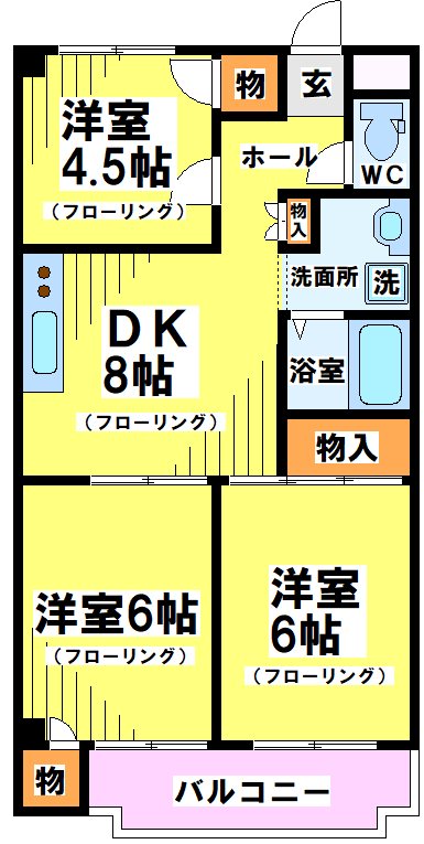 第六麻生マンション 間取り図