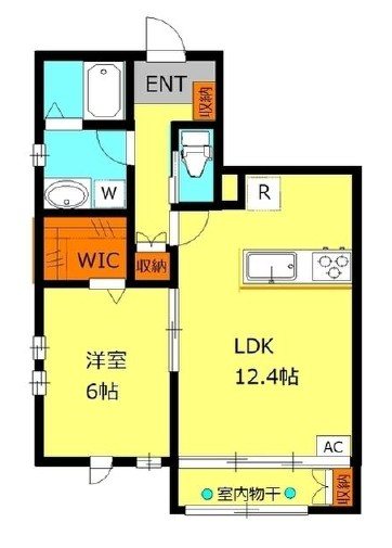 メゾンリエール 102号室 間取り