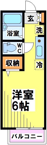 メゾンボヌール 102号室 間取り