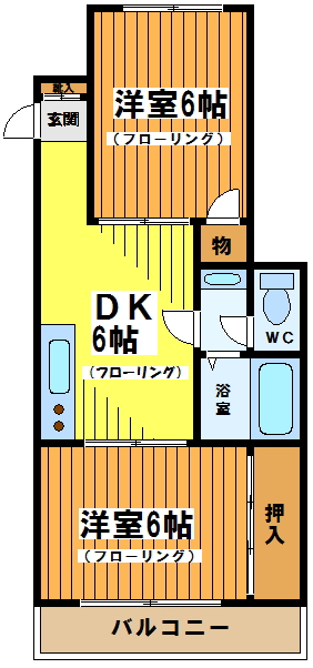 リバーハイツ仙川 間取り