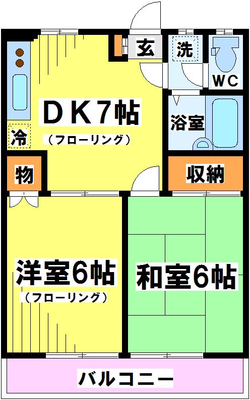 グリーンシャトーⅢ  間取り