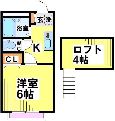 フラワーハウス3 202号室 間取り