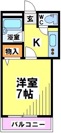 ウエストヴィレッジ14 102号室 間取り