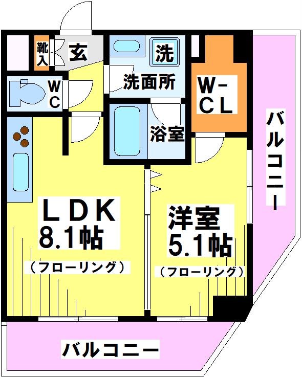 パレソレイユ調布 間取り