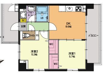 ロンブス調布 間取り図