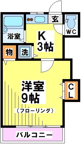 アバンⅠ 202号室 間取り