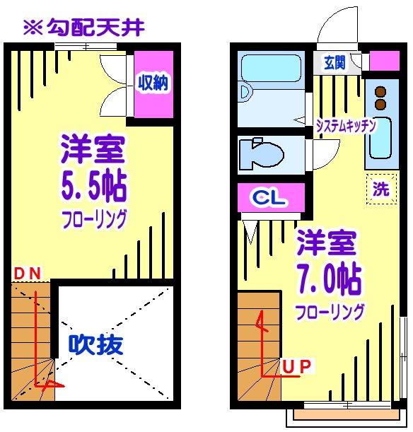サンフラットつつじヶ丘 313号室 間取り