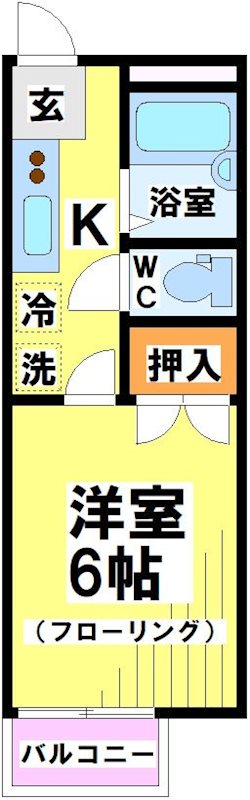 サントピア21 108号室 間取り