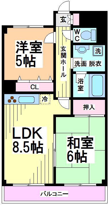 アクトピア方南町Ⅱ 間取り