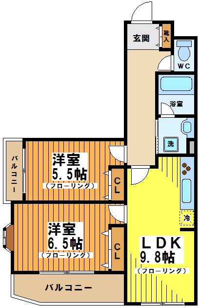 エステージ世田谷仙川 間取り