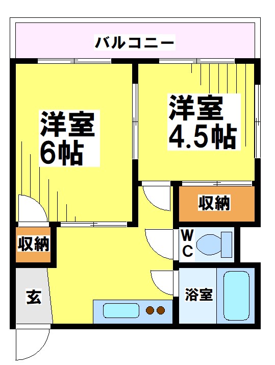 東京都調布市多摩川４丁目 間取り