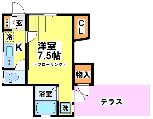 官野ハイツ=弊社専任物件= 間取り