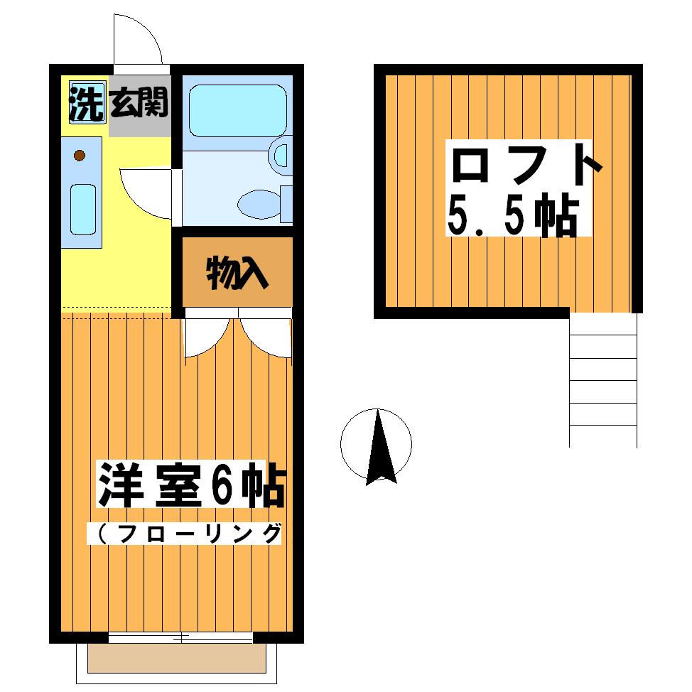 レジデンスオガサワラ 間取り図