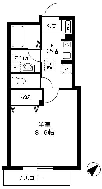 東京都調布市多摩川５丁目 間取り