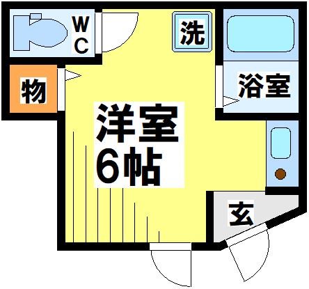 マティコートつつじヶ丘 102号室 間取り