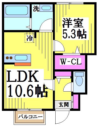 東京都調布市多摩川４丁目 間取り