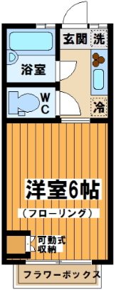 ルーブル仙川 102号室 間取り