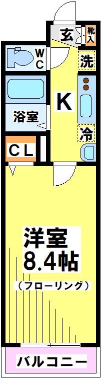 グローリオシェルト仙川Ⅱ 間取り