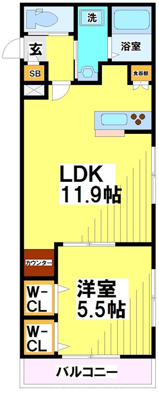東京都世田谷区北烏山３丁目 間取り