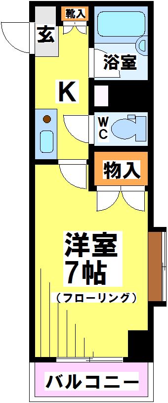 ルミネ 303号室 間取り