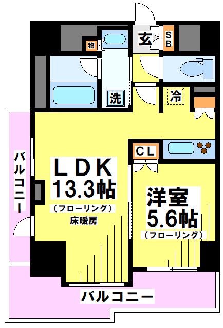 リビオつつじヶ丘タワーレジデンス 間取り