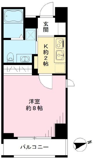 クラヴィーア仙川 401号室 間取り