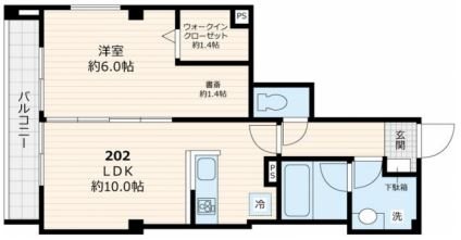 メイソンズ　ガーデン 202号室 間取り