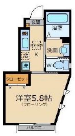 La Neige烏山Ⅱ（ラネージュ烏山Ⅱ） 101号室 間取り
