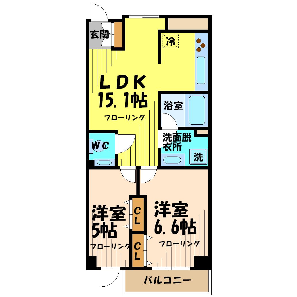 アーバンフラッツつつじヶ丘 間取り
