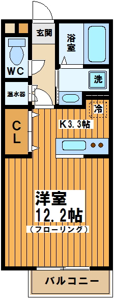 101号室 間取り