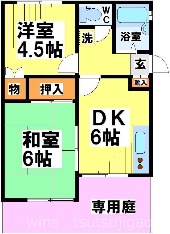 咏舞（エイブ） 201号室 間取り