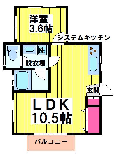 東京都調布市東つつじケ丘２丁目 間取り
