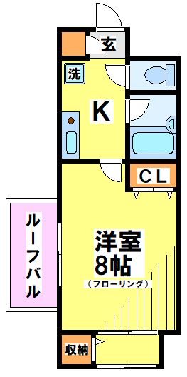 フィルビレッヂ 303号室 間取り