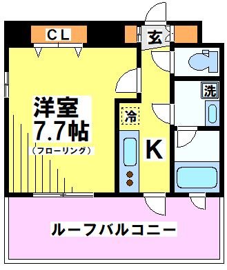 レディアス調布国領 506号室 間取り
