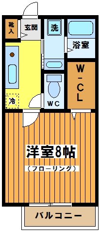 グランブルー 202号室 間取り