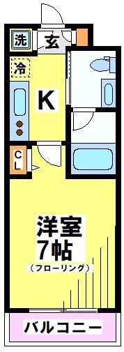 JOY TERRACE SENGAWA 301号室 間取り