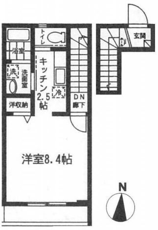 ボルベール調布ケ丘 203号室 間取り