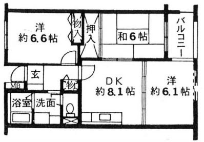 ル・ヴェルト調布 間取り