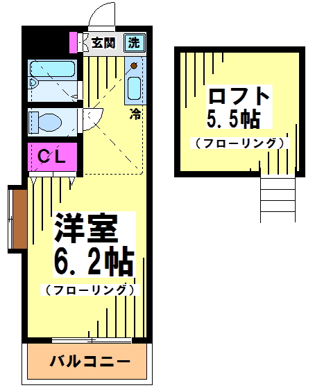 コーポ純Ⅱ 202号室 間取り