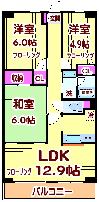 セードル深大寺 間取り