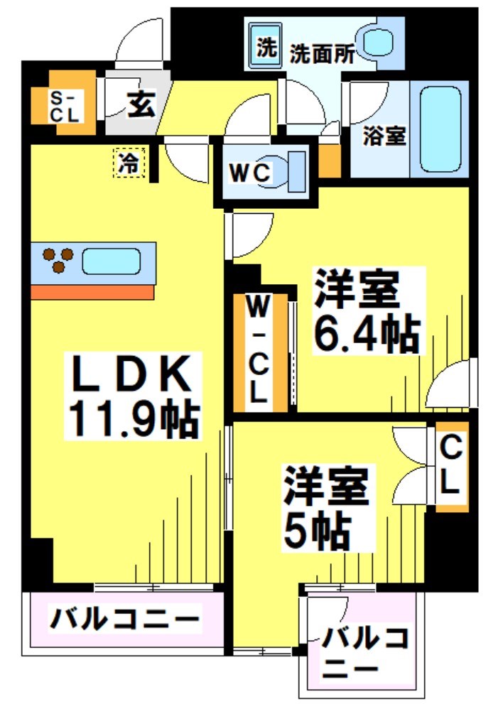 ケルスコート笹塚 間取り