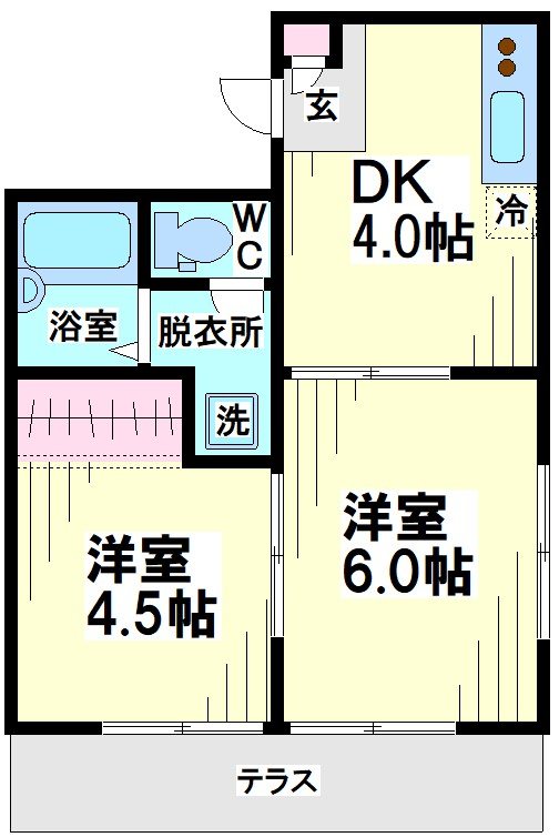 フラット羽根木 間取り
