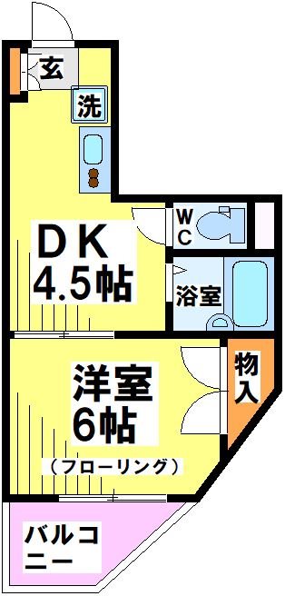 101号室 間取り
