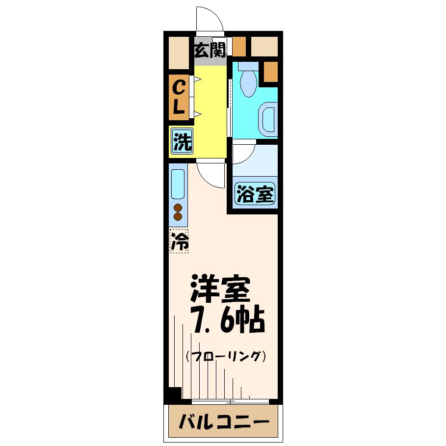 レディアス調布国領 309号室 間取り