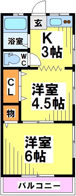 土方コーポ 間取り